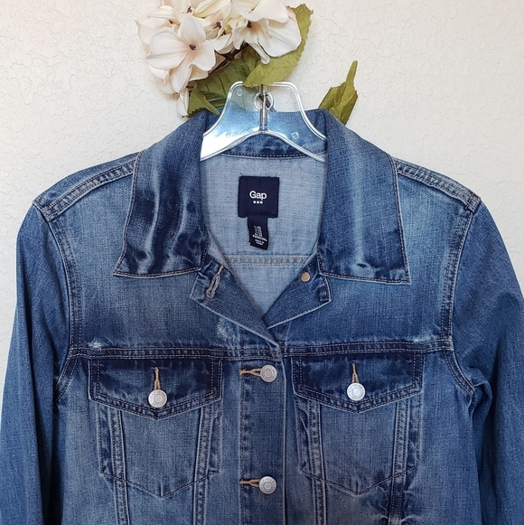 Womens GAP Denim Jean Jacket - Picture 3 of 6